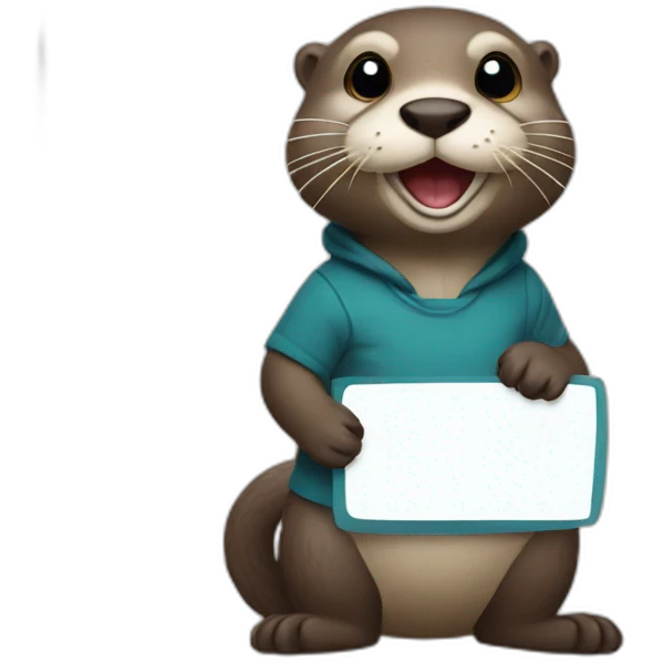 otter holding a sign that says "statsig" emoji