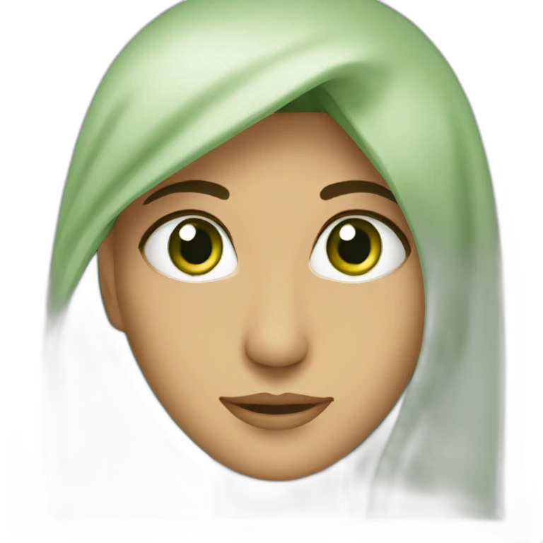 Arabe yeux vert emoji