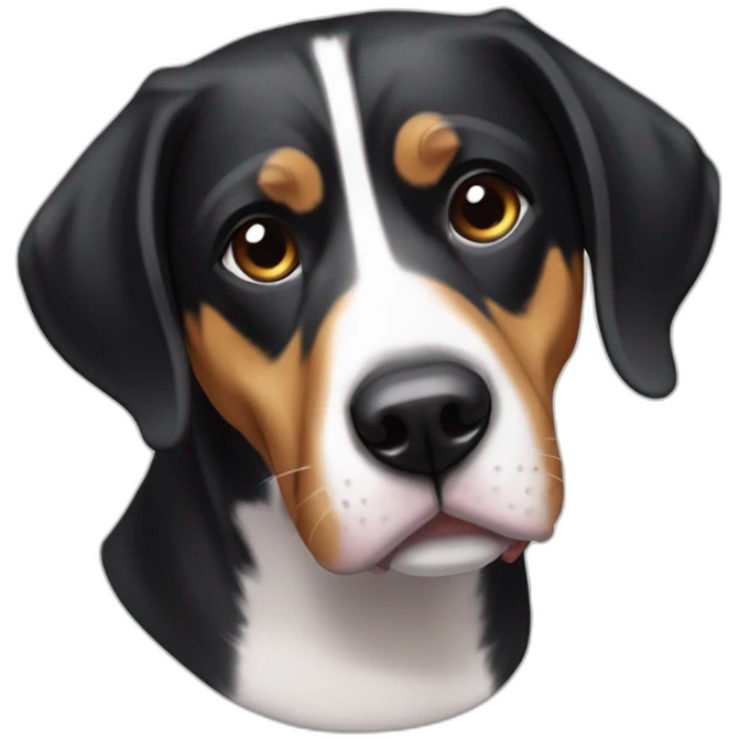 Eating Entlebucher zennenhund emoji
