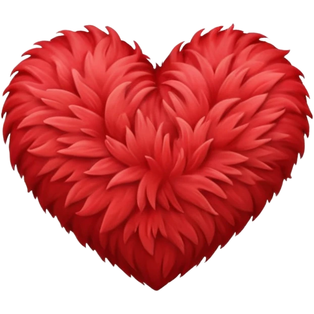 heart with a fuzzy texture emoji