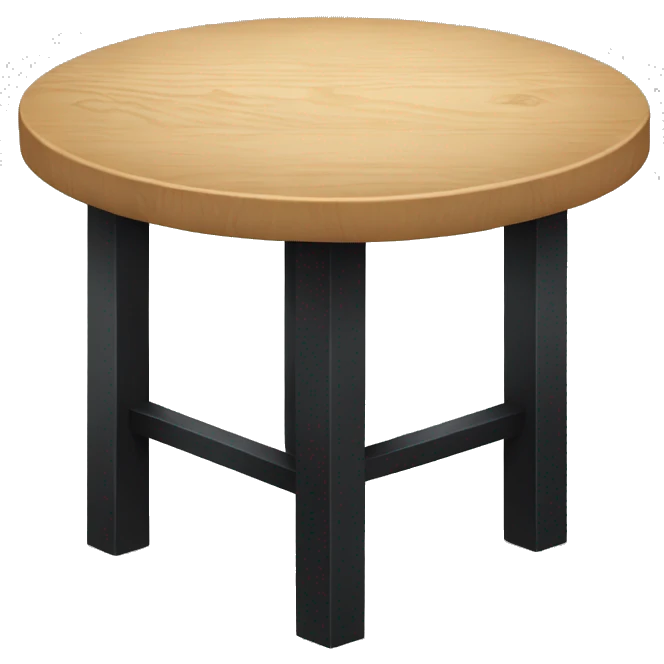 wooden black table emoji