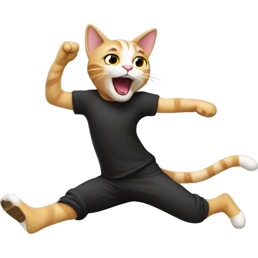 Dancing cat emoji