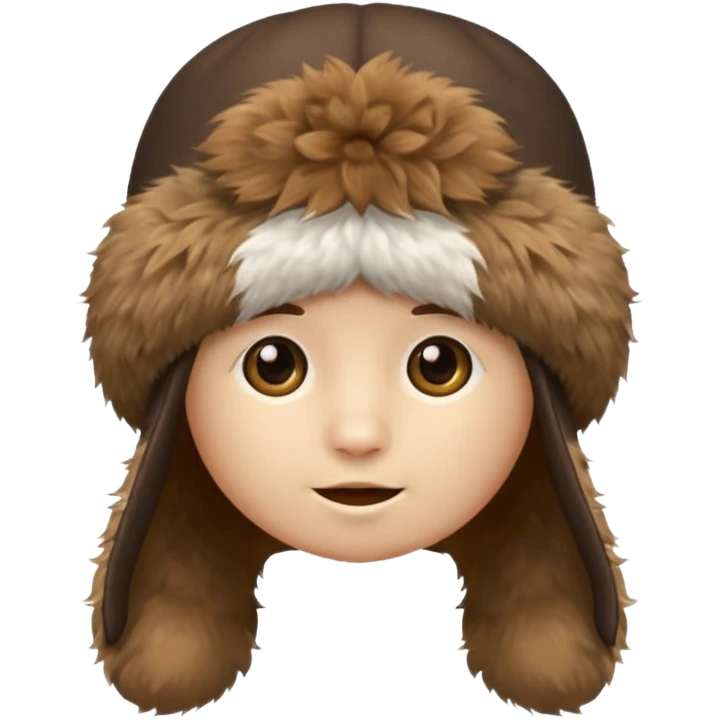 just fur hat no face emoji