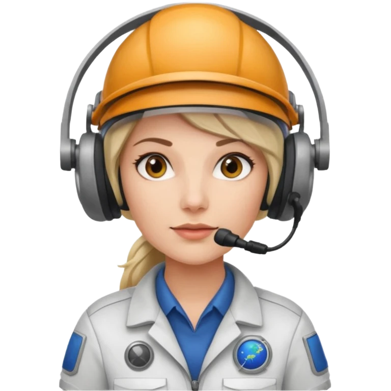 A female Space and satellite engineer emoji