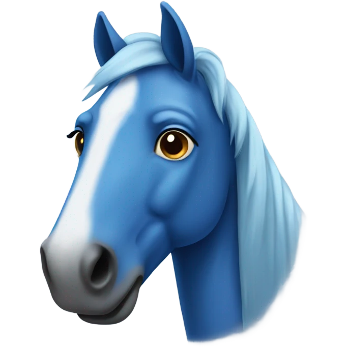 Blue horse  emoji