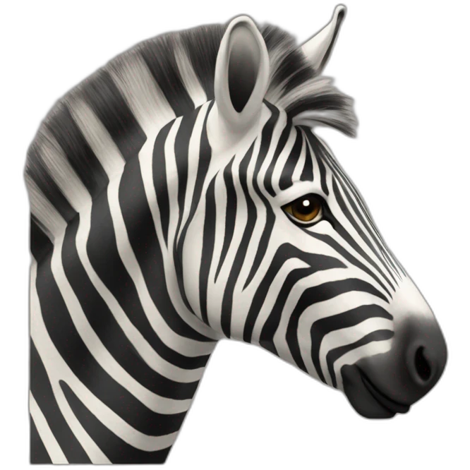 zèbre qui câline un gnou emoji