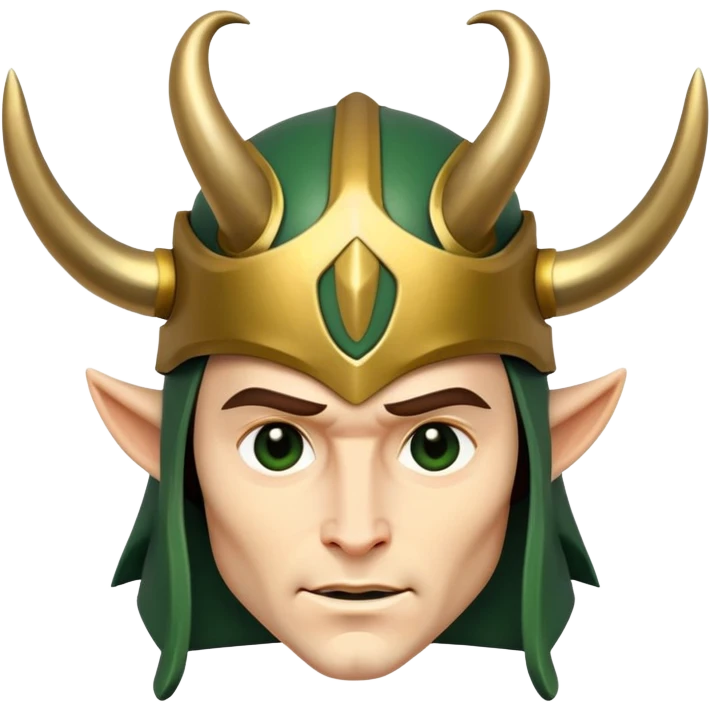 Loki with horned helmet emoji