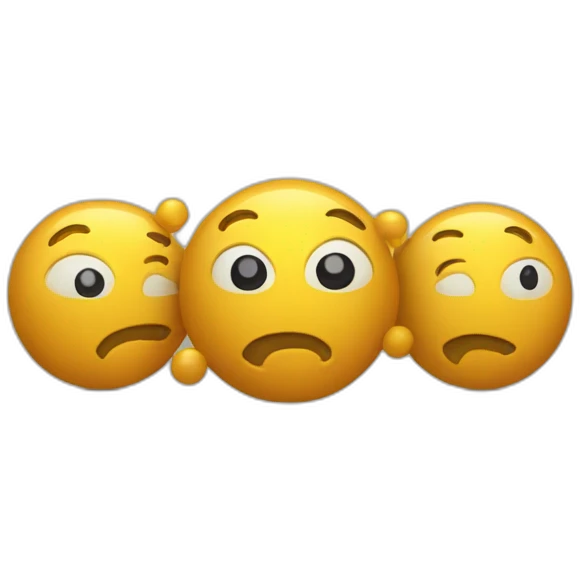 Chat, jouant avec trois balles emoji