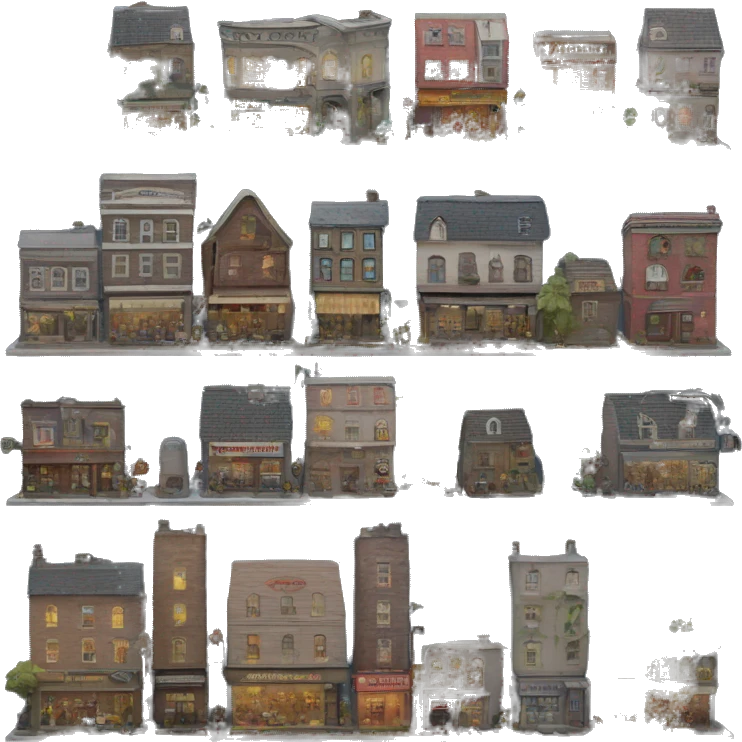 Entire Town diorama from Betelgeuse  emoji