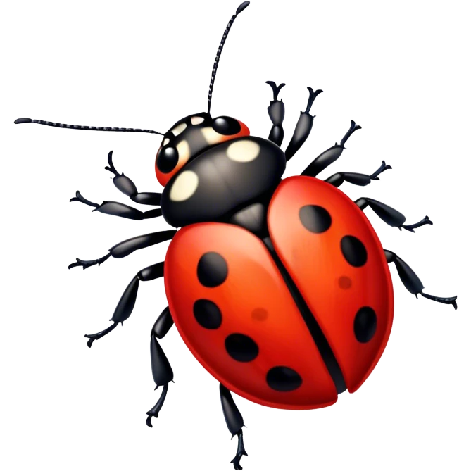 Simple lady bug emoji