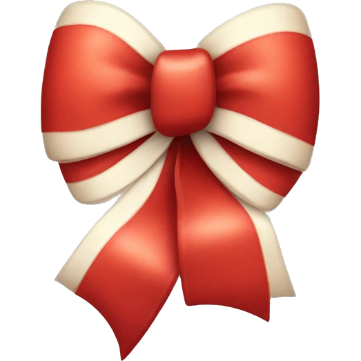 cute christmas bow  emoji