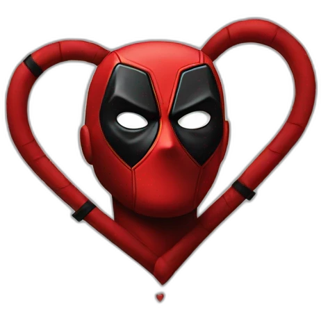 deadpool heart emoji