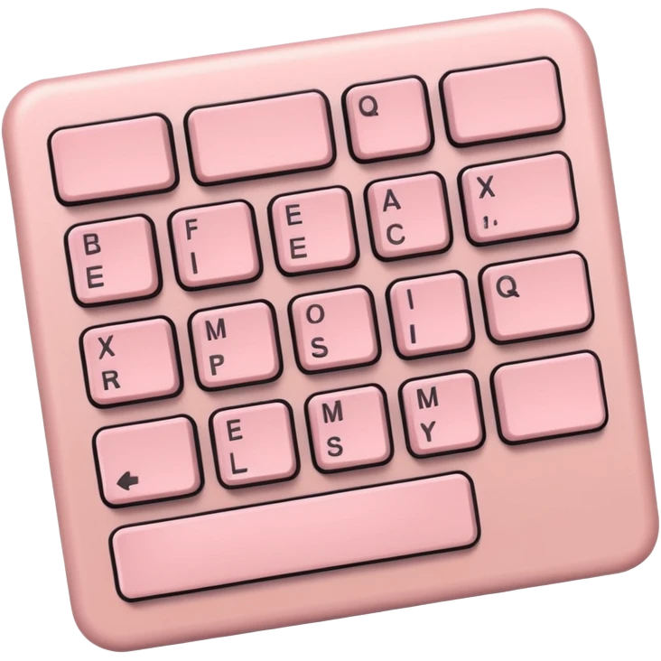 light pale pink Keyboard Enter emoji