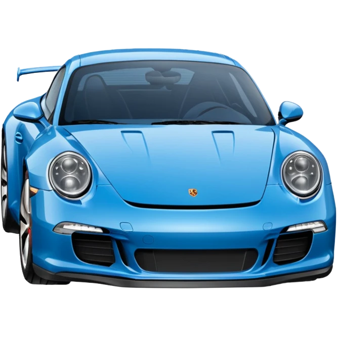 Porsche 911 bleue marine emoji