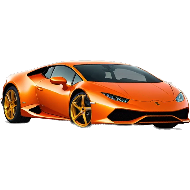 Orange Huracan Lamborghini emoji