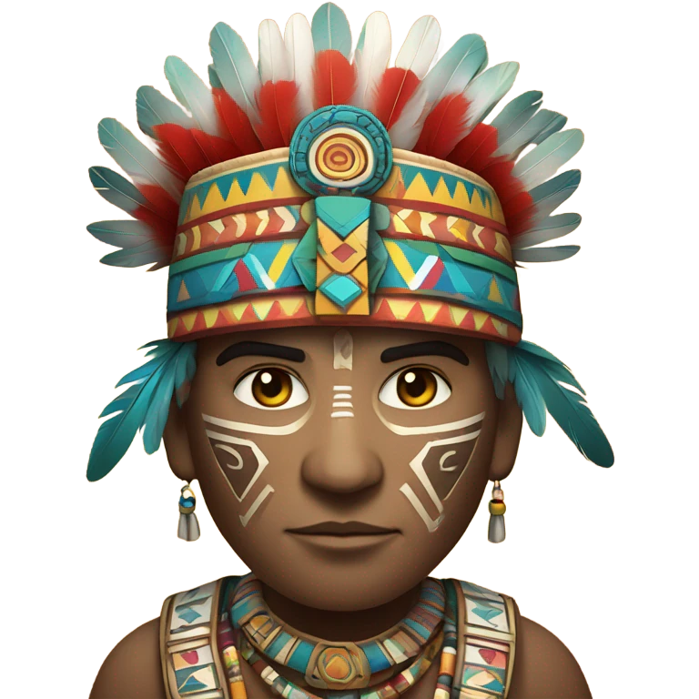 Aztec full body priest  emoji