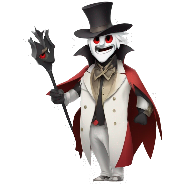 Full Body Alastor from hazbin hotel emoji