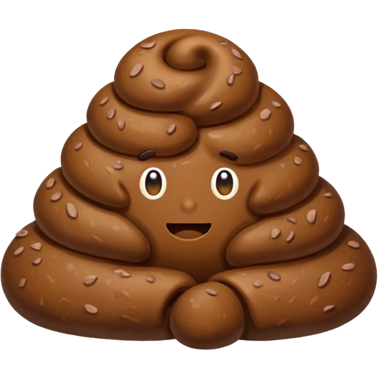 Poop out of butt emoji