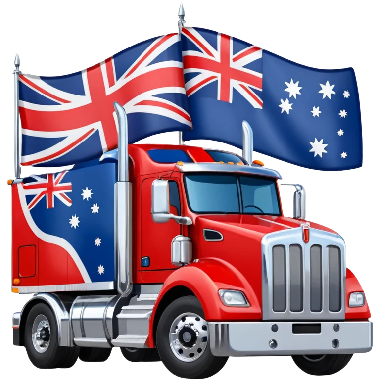 Kenworth Truck  with australian flag decal emoji