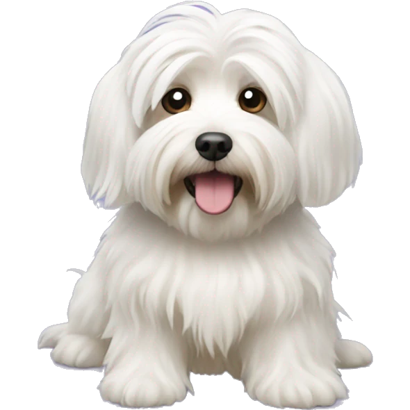 Havanese dog white emoji