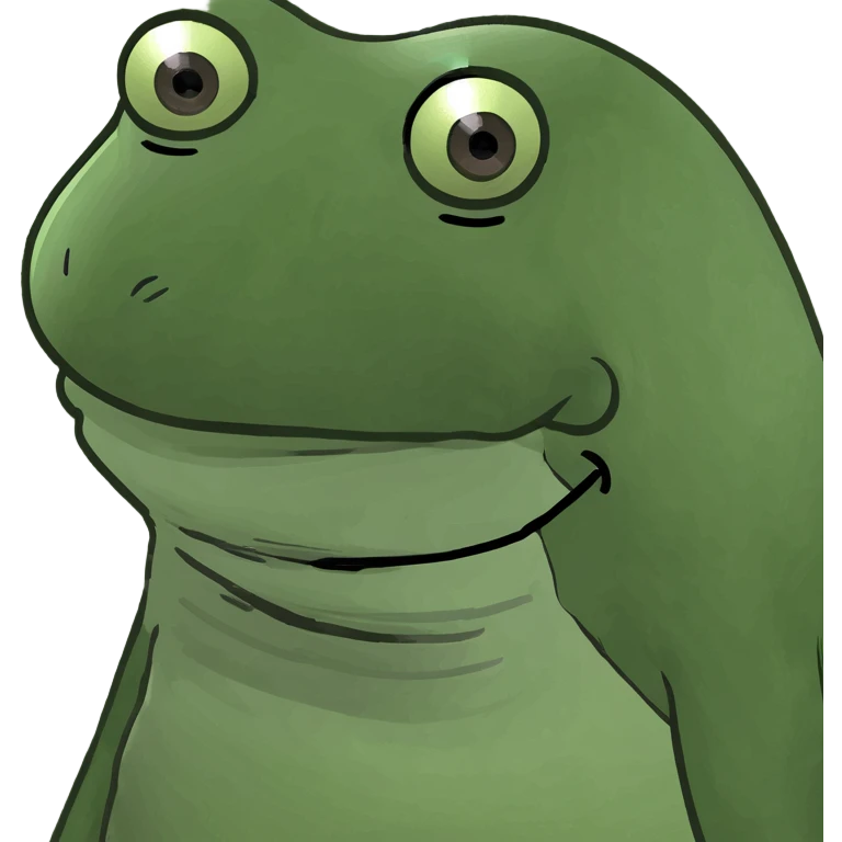 pepe the frog in a red color scheme emoji