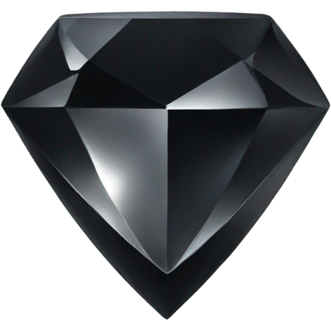 Black shiny jewel emoji