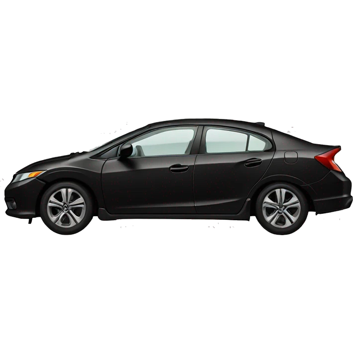Black Honda civic 4d emoji