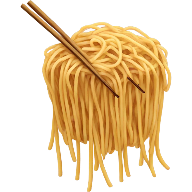 Spaghetti with chopsticks  emoji