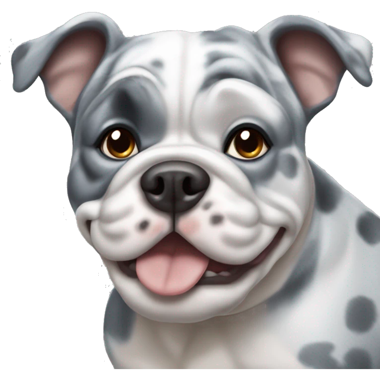 Blue Merle bulldog emoji