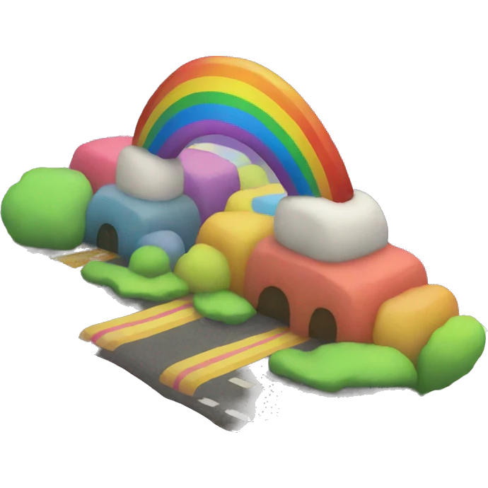 Rainbow Road emoji