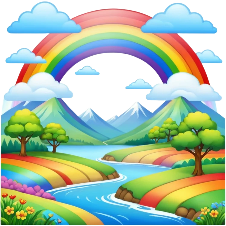 Rainbow nature emoji