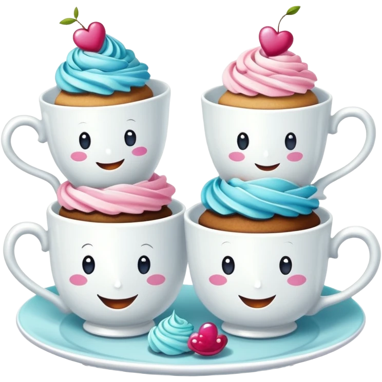 Fantasy tea party emoji combo emoji