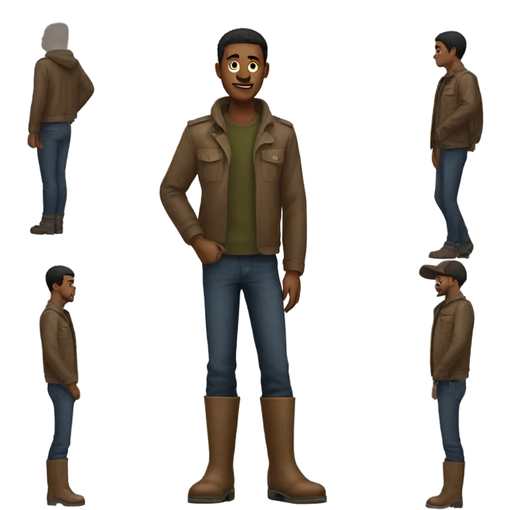Tall guy in boots emoji