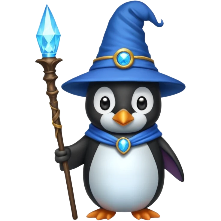 Penguin Wizard emoji