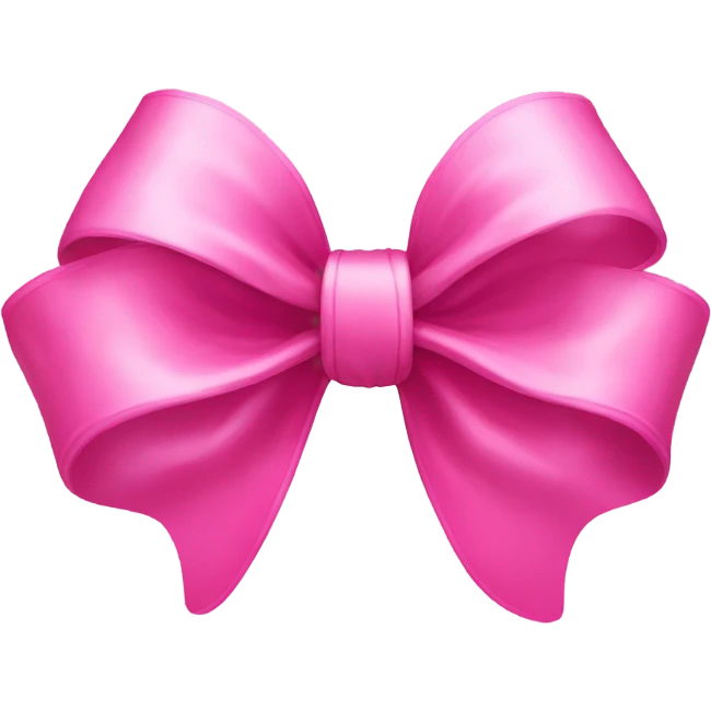 Pink bow emoji
