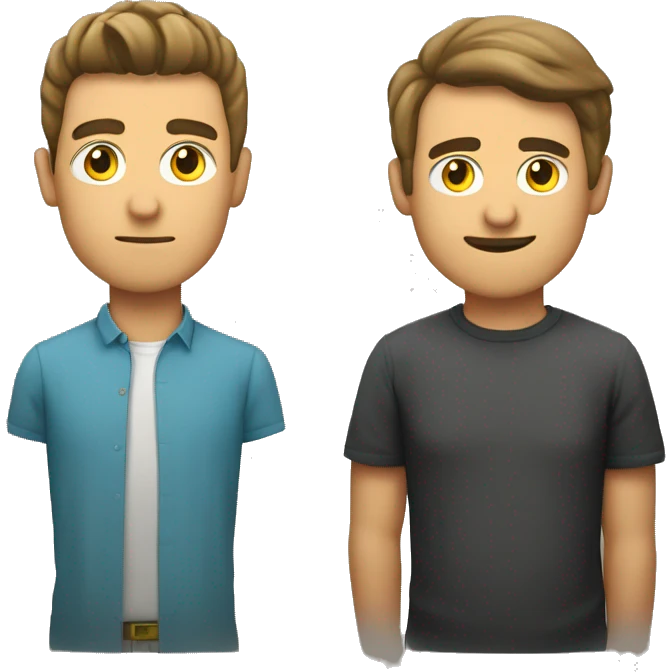Skeptisch blickender junger Mann mit Bart  emoji