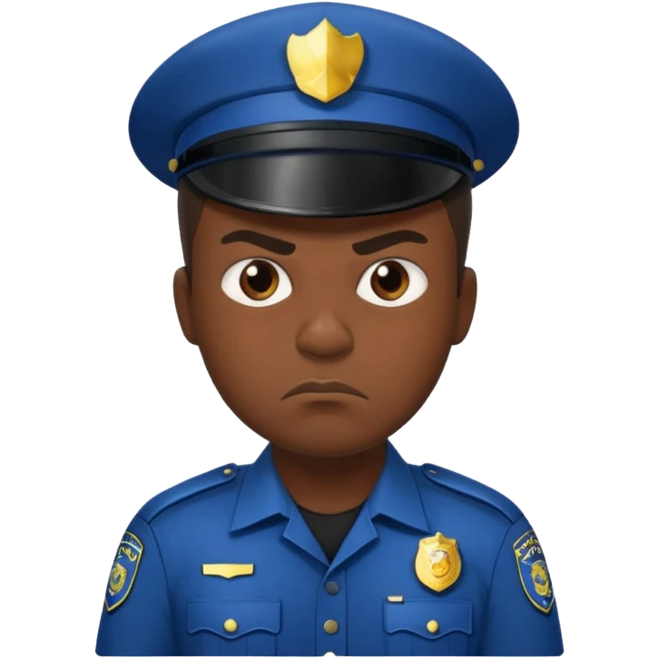 полицейский злой emoji