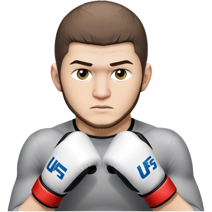 Khabib Nurmagomedov in ufs gloves emoji