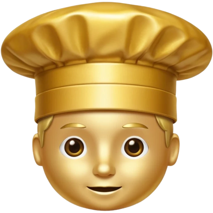 a golden chef hat emoji