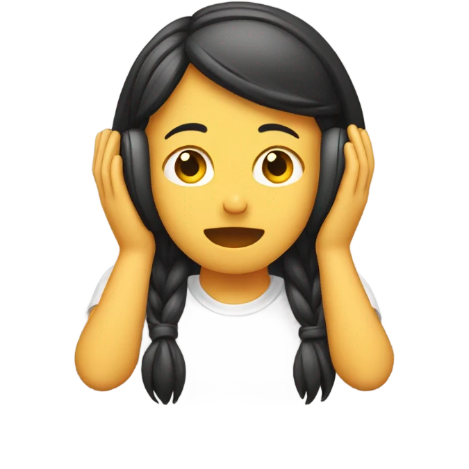 Covering ears emoji