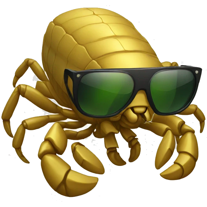 Scorpion with sunglasses emoji