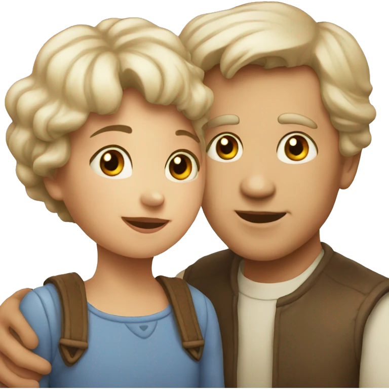 young child and old lovers emoji