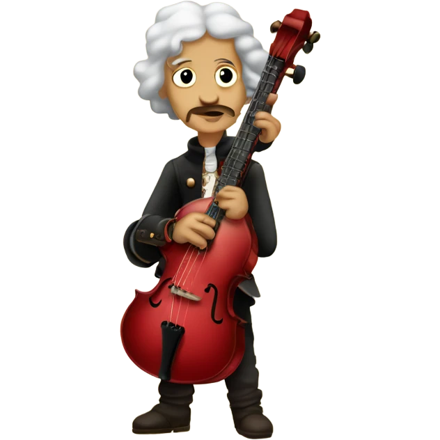 Vivaldi standing Baroque Red old chibi banjo emoji