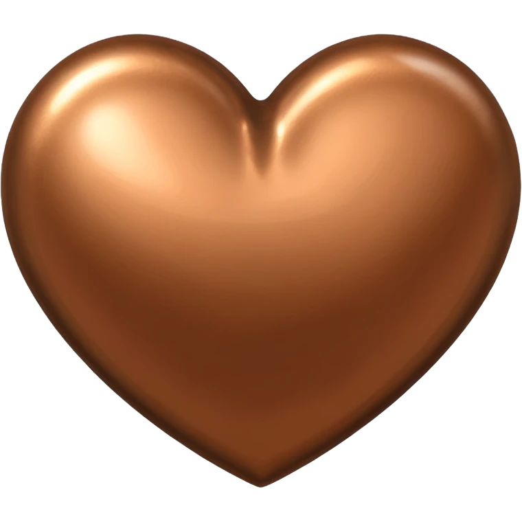 bronze heart emoji