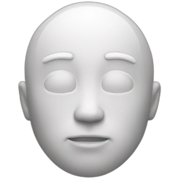 Spherical white man emoji