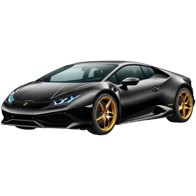 Lamborghini huracan, noir emoji
