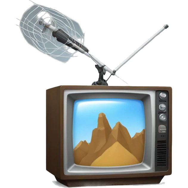 Antena de televisión emoji