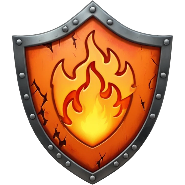 burning shield emoji