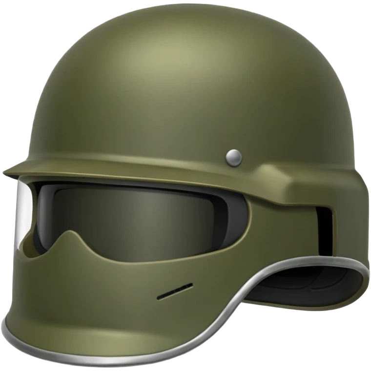 military helmet in front  emoji