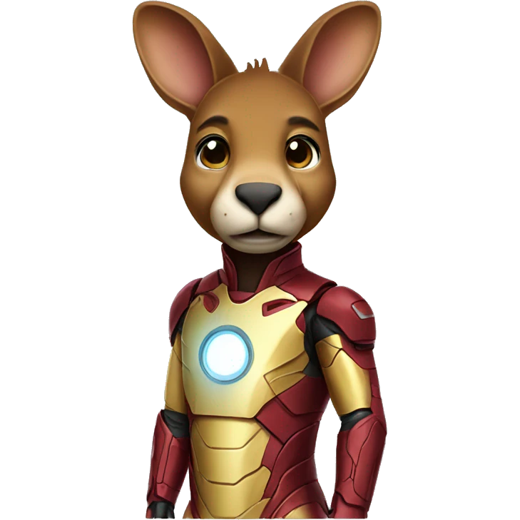 kangaroo iron-man suit emoji